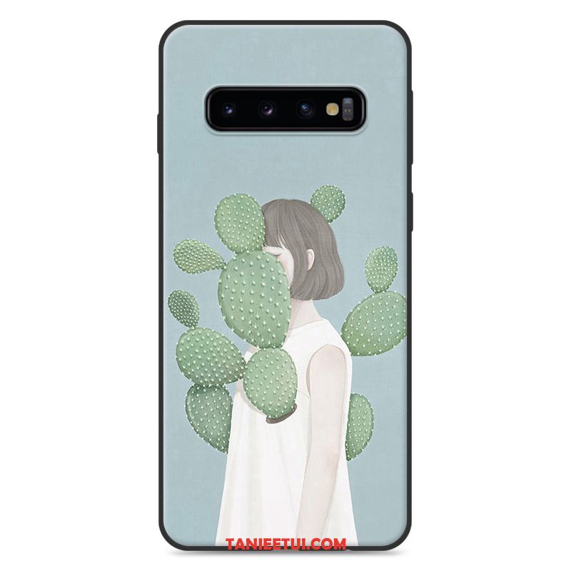 Etui Samsung Galaxy S10+ Gwiazda Niebieski Telefon Komórkowy, Pokrowce Samsung Galaxy S10+ Mały Silikonowe All Inclusive