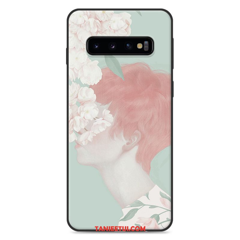 Etui Samsung Galaxy S10+ Gwiazda Niebieski Telefon Komórkowy, Pokrowce Samsung Galaxy S10+ Mały Silikonowe All Inclusive