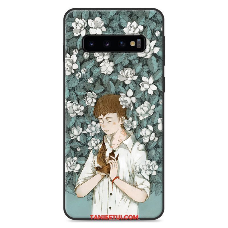 Etui Samsung Galaxy S10+ Gwiazda Niebieski Telefon Komórkowy, Pokrowce Samsung Galaxy S10+ Mały Silikonowe All Inclusive