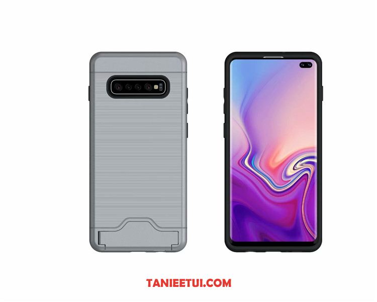 Etui Samsung Galaxy S10 Jedwab Anti-fall Wspornik, Obudowa Samsung Galaxy S10 Karta Telefon Komórkowy Gwiazda