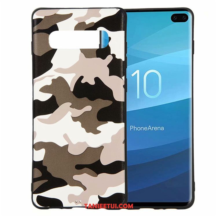 Etui Samsung Galaxy S10 Kamuflaż Anti-fall Pu, Futerał Samsung Galaxy S10 Ochraniacz All Inclusive Telefon Komórkowy