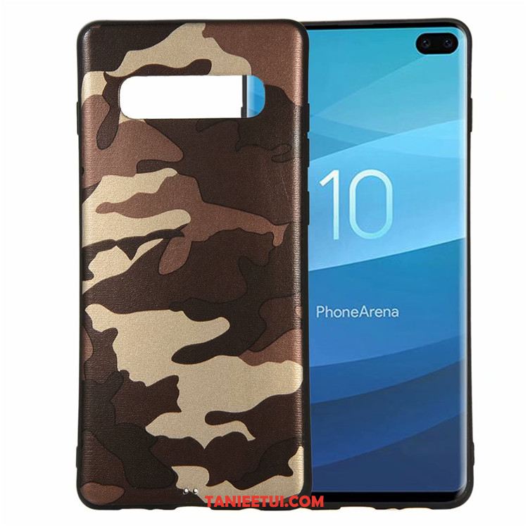 Etui Samsung Galaxy S10 Kamuflaż Anti-fall Pu, Futerał Samsung Galaxy S10 Ochraniacz All Inclusive Telefon Komórkowy