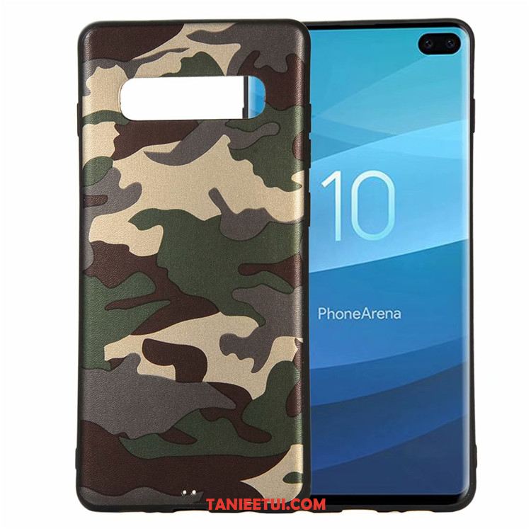 Etui Samsung Galaxy S10 Kamuflaż Anti-fall Pu, Futerał Samsung Galaxy S10 Ochraniacz All Inclusive Telefon Komórkowy