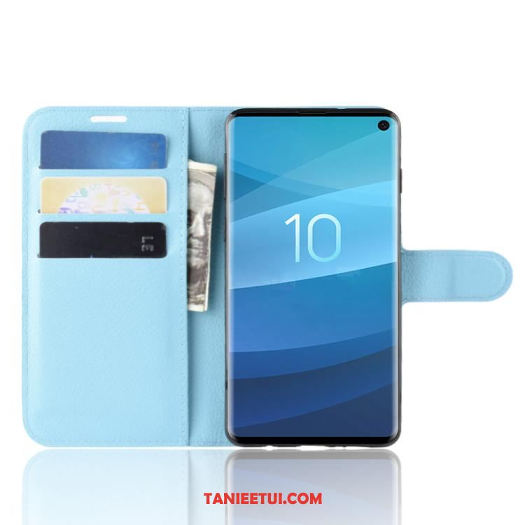 Etui Samsung Galaxy S10+ Karta Ochraniacz Biznes, Futerał Samsung Galaxy S10+ Czarny Skórzany Portfel