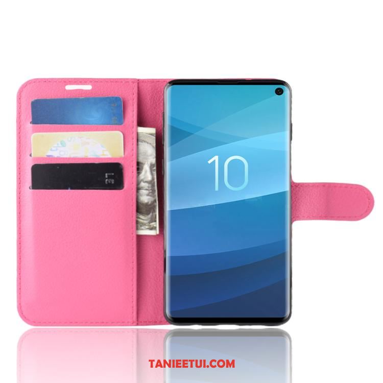 Etui Samsung Galaxy S10+ Karta Ochraniacz Biznes, Futerał Samsung Galaxy S10+ Czarny Skórzany Portfel