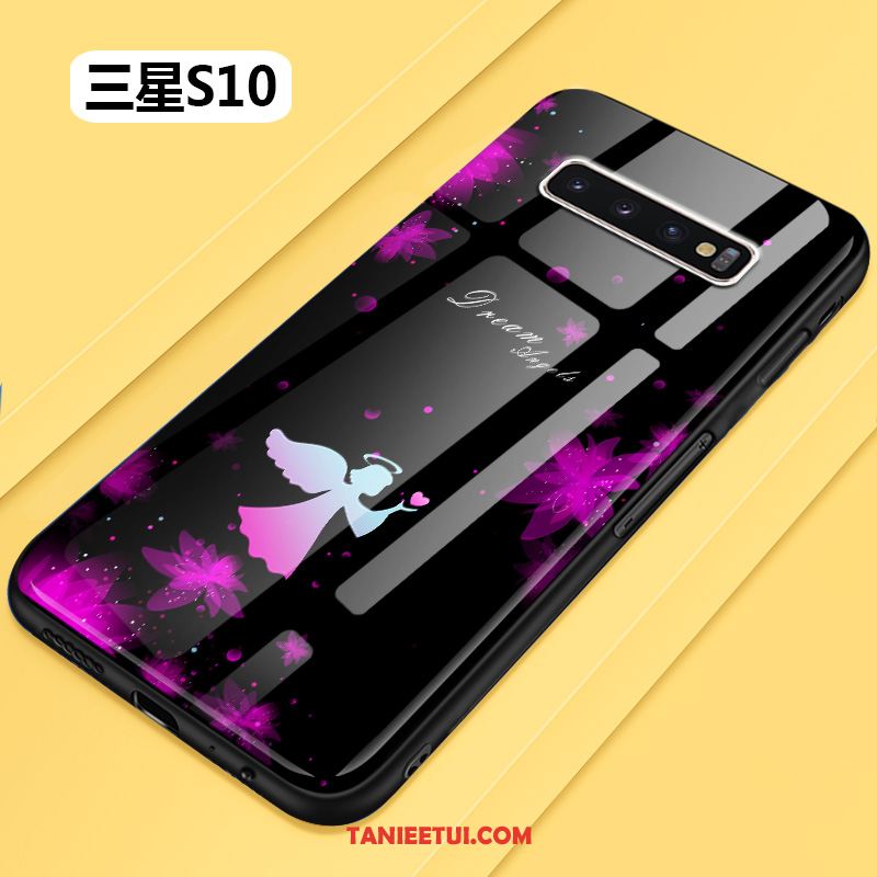 Etui Samsung Galaxy S10 Kreatywne Anti-fall Trudno, Pokrowce Samsung Galaxy S10 All Inclusive Telefon Komórkowy Szkło