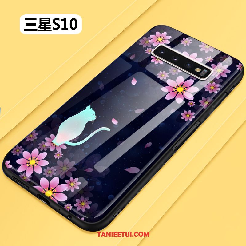 Etui Samsung Galaxy S10 Kreatywne Anti-fall Trudno, Pokrowce Samsung Galaxy S10 All Inclusive Telefon Komórkowy Szkło