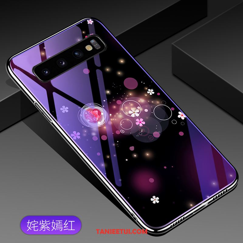 Etui Samsung Galaxy S10 Kreatywne Osobowość Szkło, Pokrowce Samsung Galaxy S10 Purpurowy Gwiazda Trudno