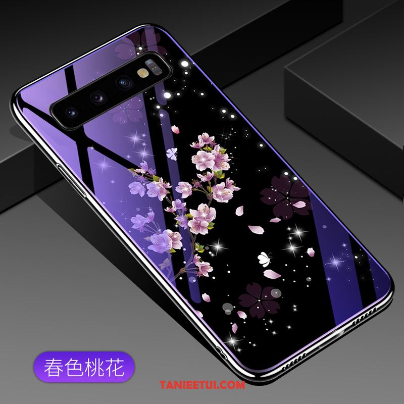 Etui Samsung Galaxy S10 Kreatywne Osobowość Szkło, Pokrowce Samsung Galaxy S10 Purpurowy Gwiazda Trudno