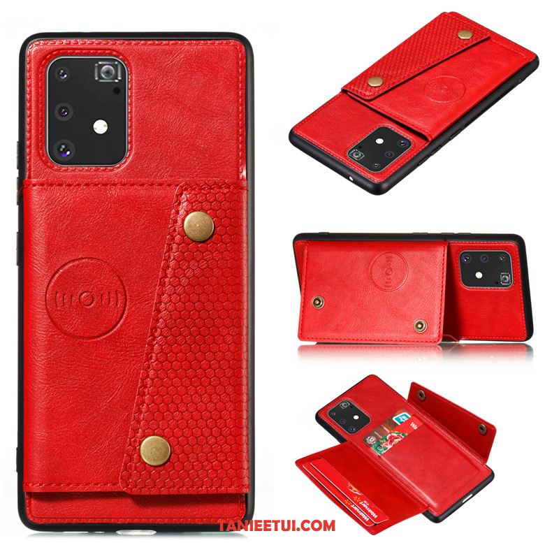 Etui Samsung Galaxy S10 Lite Nubuku Ochraniacz Gwiazda, Obudowa Samsung Galaxy S10 Lite Skórzany Futerał Wspornik Telefon Komórkowy