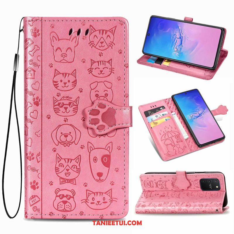 Etui Samsung Galaxy S10 Lite Wzór Anti-fall Zielony, Obudowa Samsung Galaxy S10 Lite Skórzany Futerał Piękny Klapa