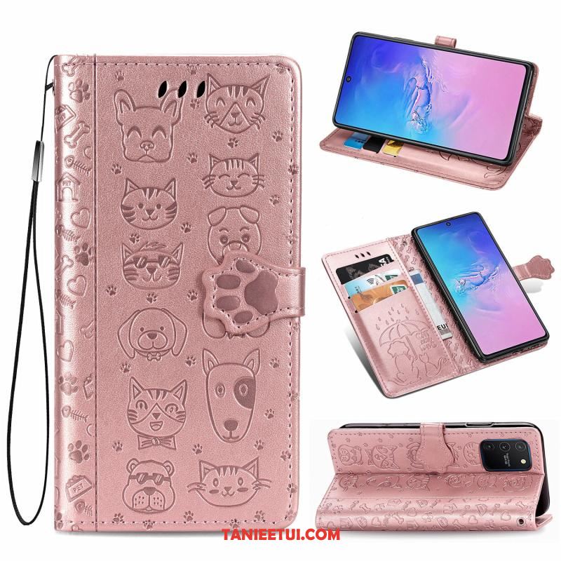 Etui Samsung Galaxy S10 Lite Wzór Anti-fall Zielony, Obudowa Samsung Galaxy S10 Lite Skórzany Futerał Piękny Klapa