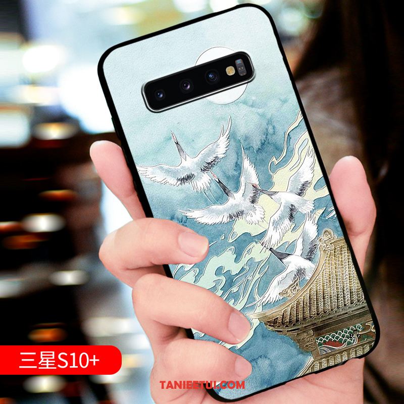 Etui Samsung Galaxy S10+ Miękki Osobowość Anti-fall, Futerał Samsung Galaxy S10+ Czerwony Relief All Inclusive