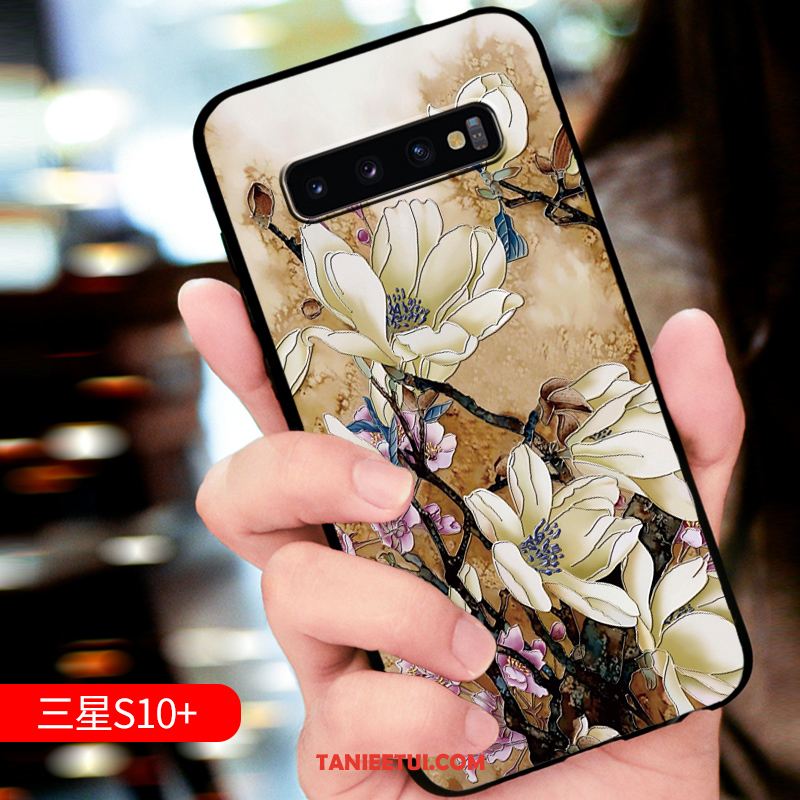 Etui Samsung Galaxy S10+ Miękki Osobowość Anti-fall, Futerał Samsung Galaxy S10+ Czerwony Relief All Inclusive