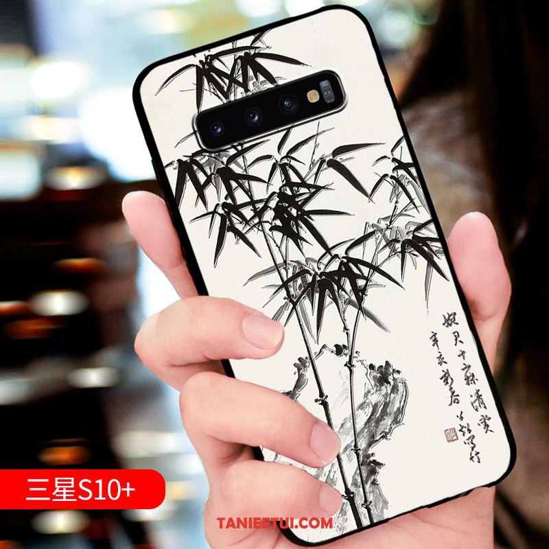 Etui Samsung Galaxy S10+ Miękki Osobowość Anti-fall, Futerał Samsung Galaxy S10+ Czerwony Relief All Inclusive