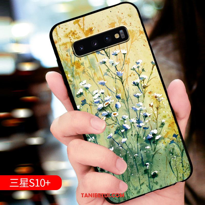 Etui Samsung Galaxy S10+ Miękki Osobowość Anti-fall, Futerał Samsung Galaxy S10+ Czerwony Relief All Inclusive