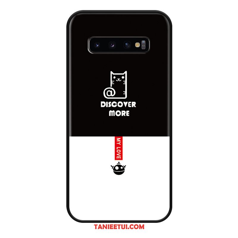 Etui Samsung Galaxy S10+ Nubuku Piękny Moda, Futerał Samsung Galaxy S10+ Czarny Telefon Komórkowy Kreskówka