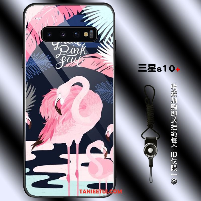 Etui Samsung Galaxy S10+ Osobowość Młodzież Silikonowe, Pokrowce Samsung Galaxy S10+ Crane Czerwony Netto Szkło