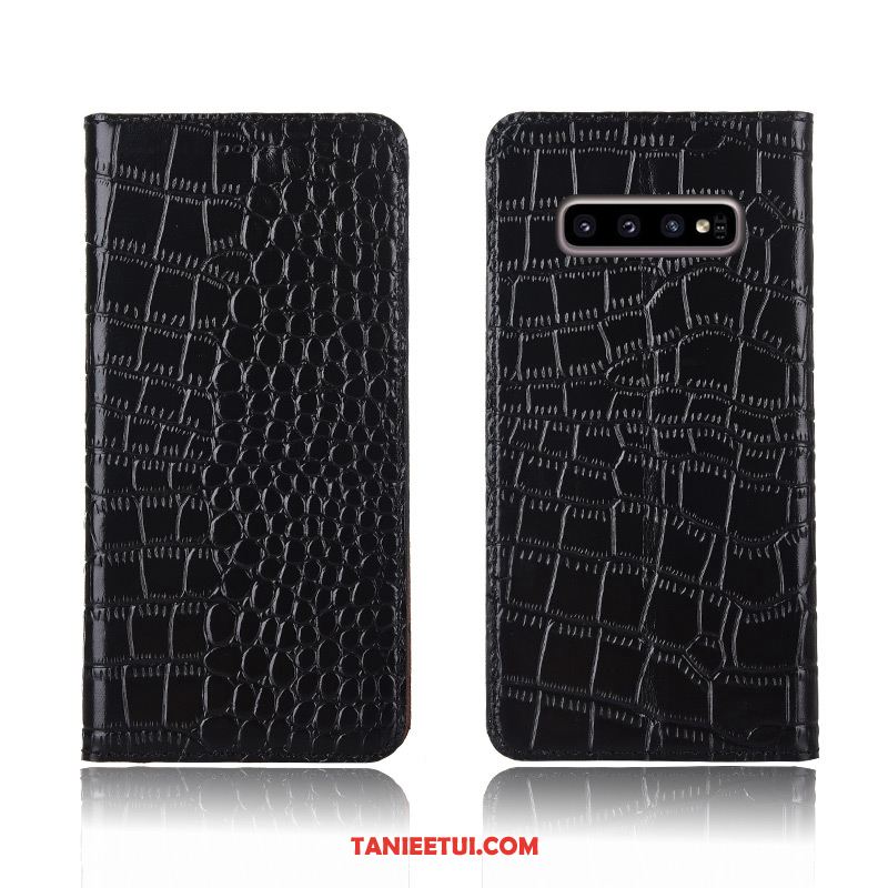 Etui Samsung Galaxy S10+ Telefon Komórkowy Prawdziwa Skóra Gwiazda, Futerał Samsung Galaxy S10+ Miękki Skórzany All Inclusive