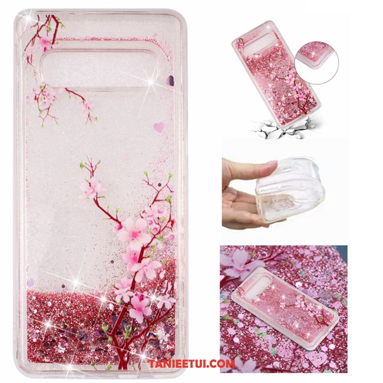 Etui Samsung Galaxy S10 Telefon Komórkowy Quicksand Gwiazda, Pokrowce Samsung Galaxy S10 Zielony Liquid Miękki