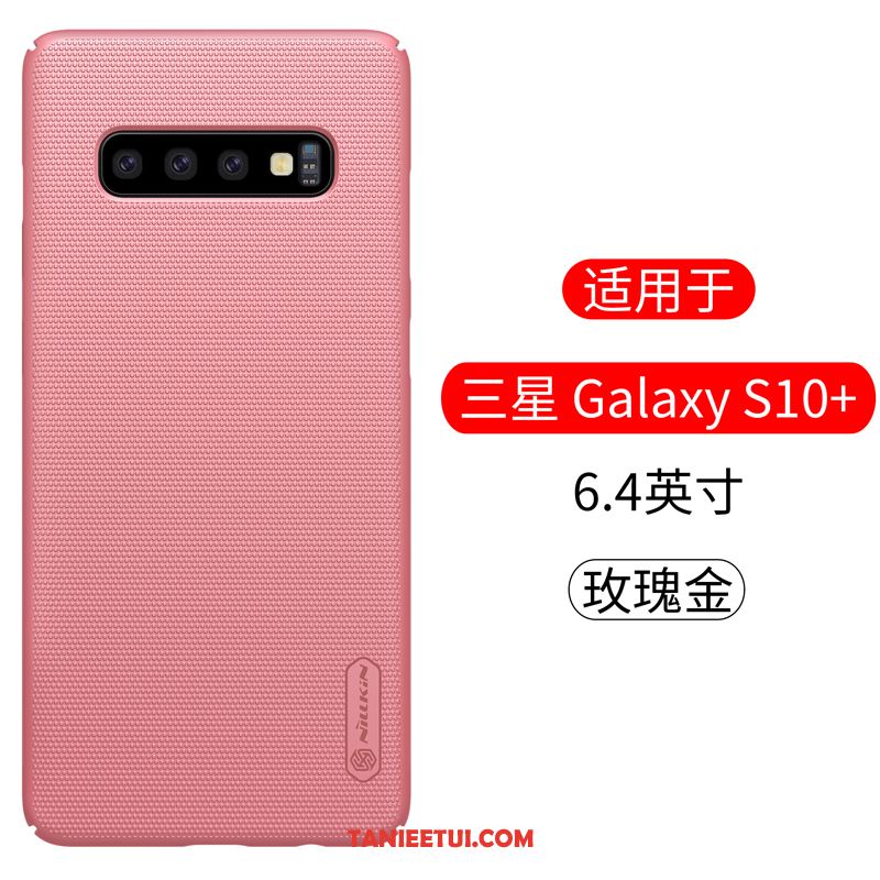 Etui Samsung Galaxy S10+ Złoto Anti-fall Telefon Komórkowy, Obudowa Samsung Galaxy S10+ Nubuku Ochraniacz Gwiazda Braun