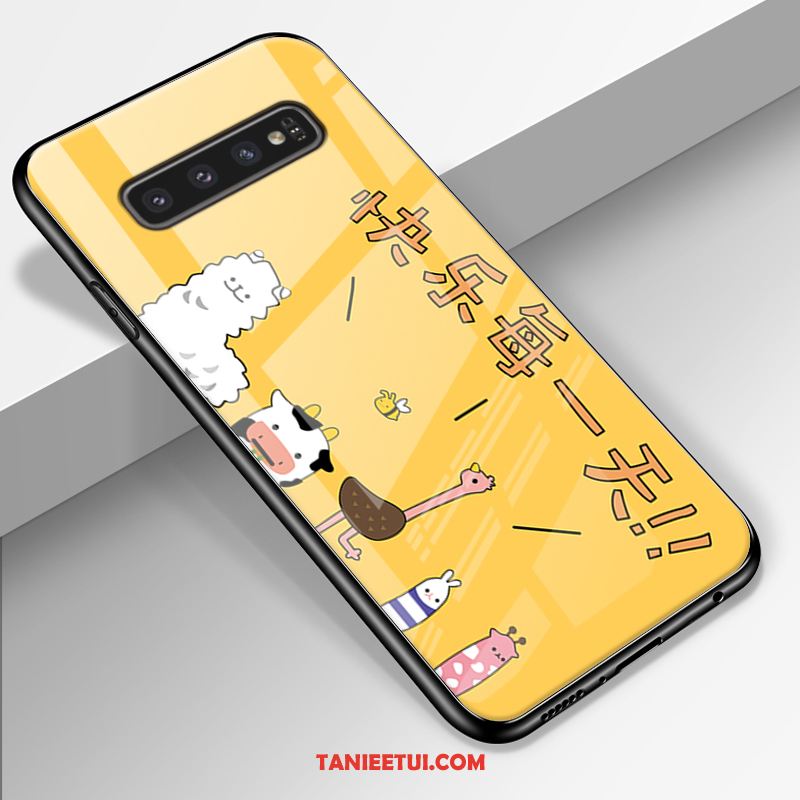 Etui Samsung Galaxy S10+ Żółty Mały All Inclusive, Pokrowce Samsung Galaxy S10+ Kreatywne Silikonowe Miękki