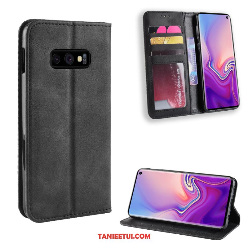 Etui Samsung Galaxy S10e Anti-fall Skórzany Futerał Vintage, Pokrowce Samsung Galaxy S10e Wzór Ochraniacz Telefon Komórkowy Braun