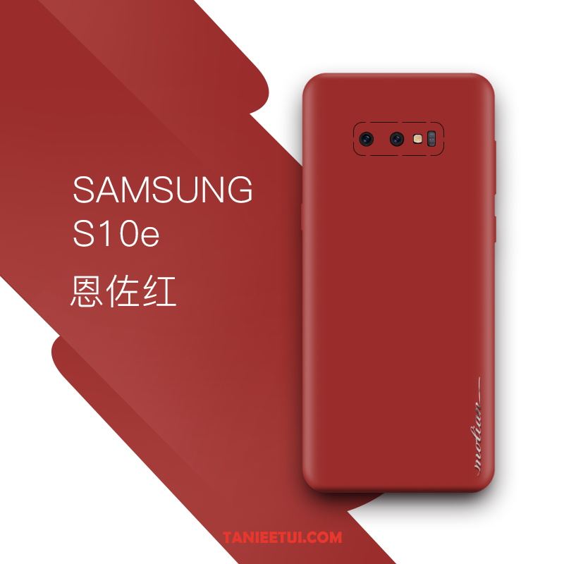 Etui Samsung Galaxy S10e Gwiazda Cienkie Prawdziwa Skóra, Obudowa Samsung Galaxy S10e Kreatywne Niebieski Ochraniacz