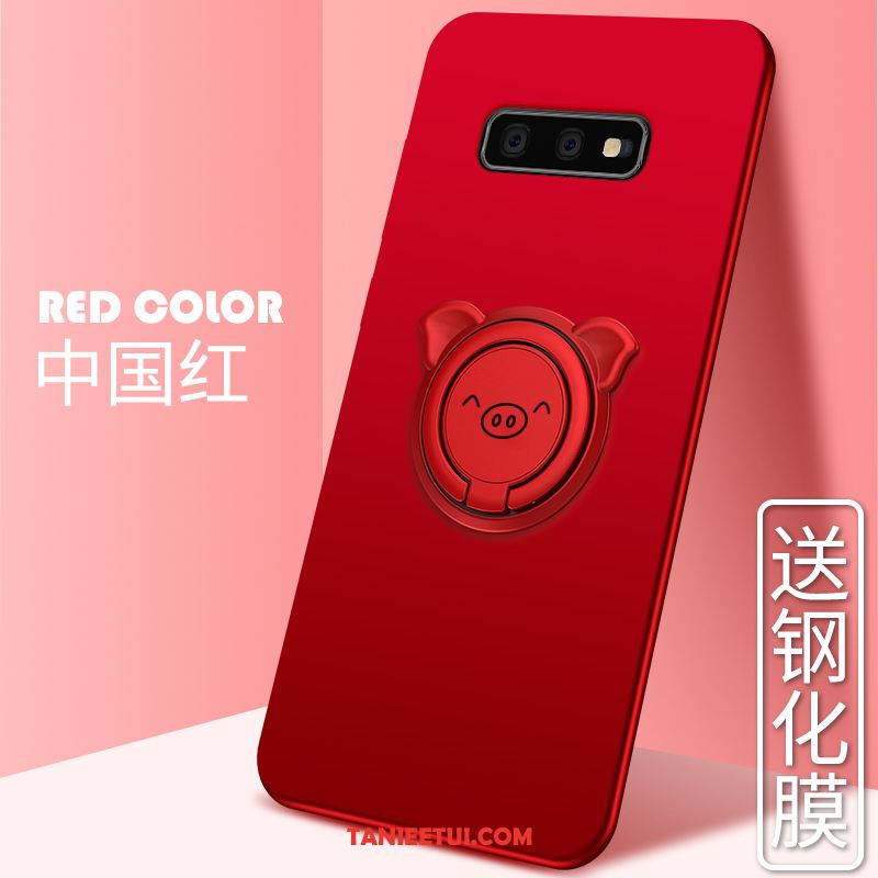 Etui Samsung Galaxy S10e Gwiazda Czerwony Tendencja, Obudowa Samsung Galaxy S10e Silikonowe Ładny Anti-fall