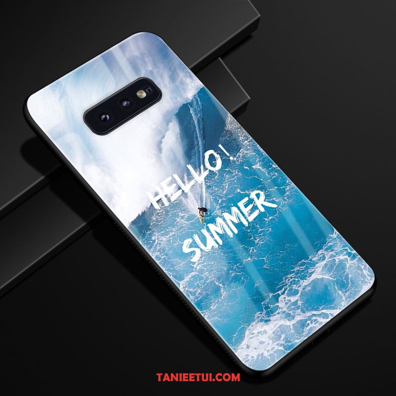 Etui Samsung Galaxy S10e Miękki Szkło Gwiazda, Futerał Samsung Galaxy S10e Tendencja Niebieski Ochraniacz