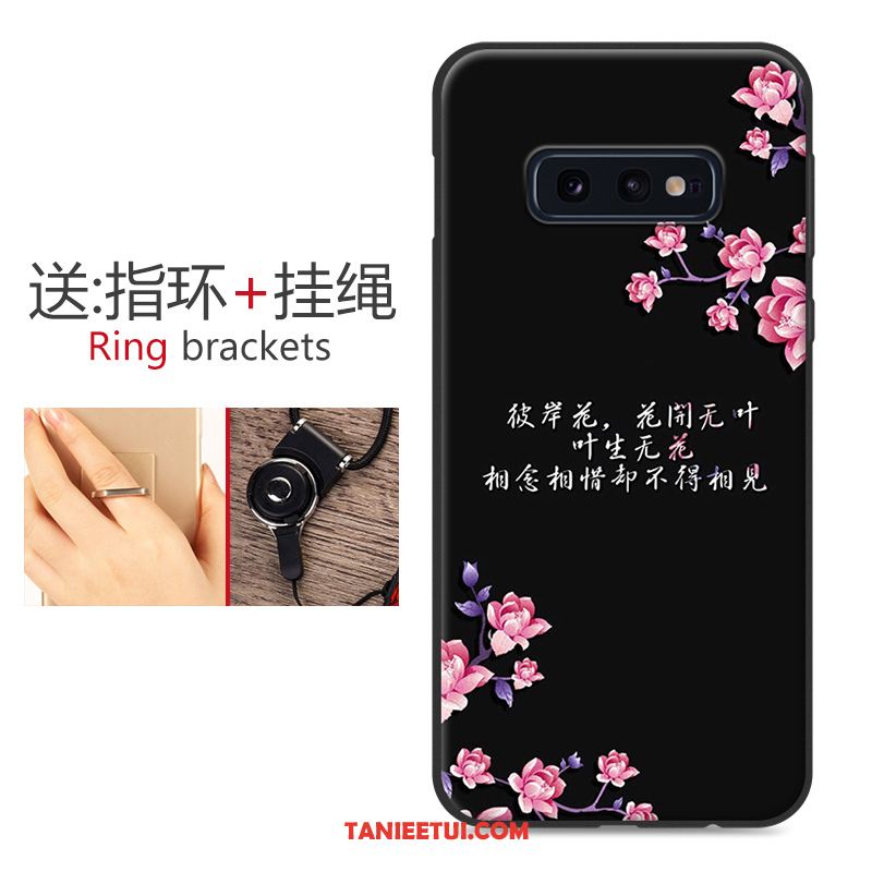 Etui Samsung Galaxy S10e Ochraniacz Modna Marka Czarny, Obudowa Samsung Galaxy S10e Miękki All Inclusive Kreskówka