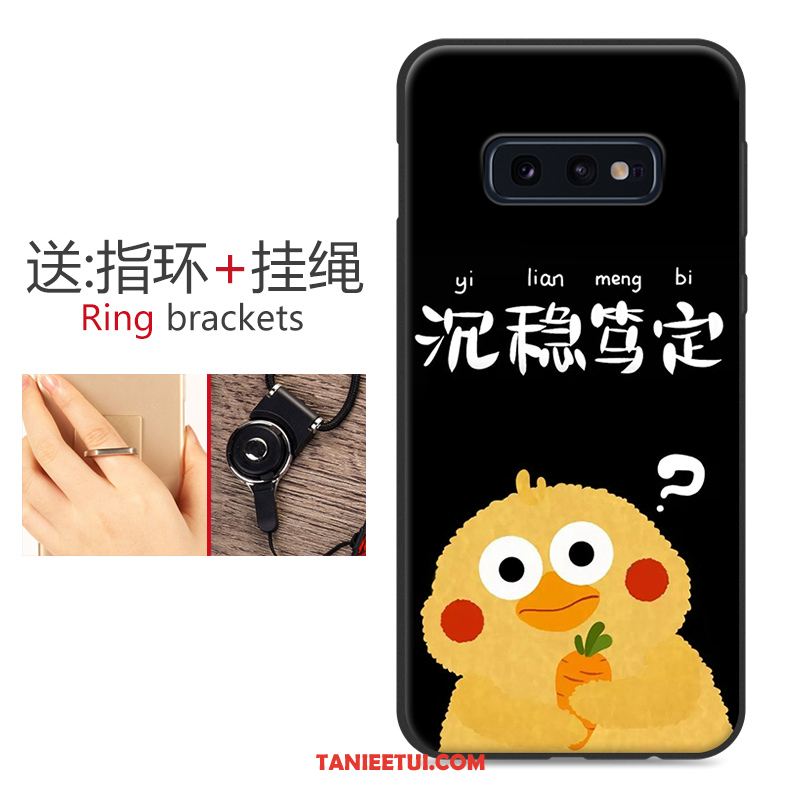 Etui Samsung Galaxy S10e Ochraniacz Modna Marka Czarny, Obudowa Samsung Galaxy S10e Miękki All Inclusive Kreskówka