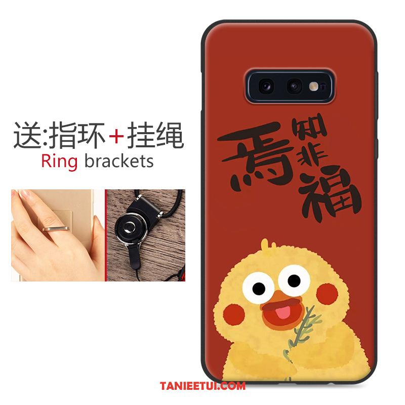 Etui Samsung Galaxy S10e Ochraniacz Modna Marka Czarny, Obudowa Samsung Galaxy S10e Miękki All Inclusive Kreskówka