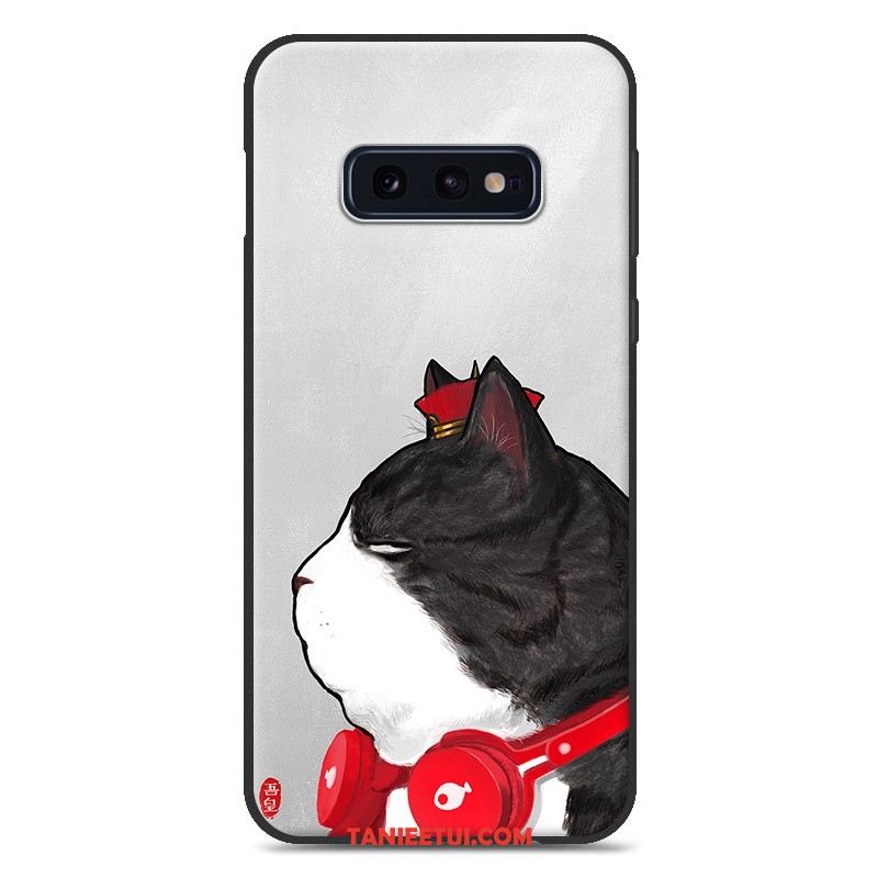 Etui Samsung Galaxy S10e Osobowość Miękki Silikonowe, Pokrowce Samsung Galaxy S10e Tendencja Wiszące Ozdoby Biały