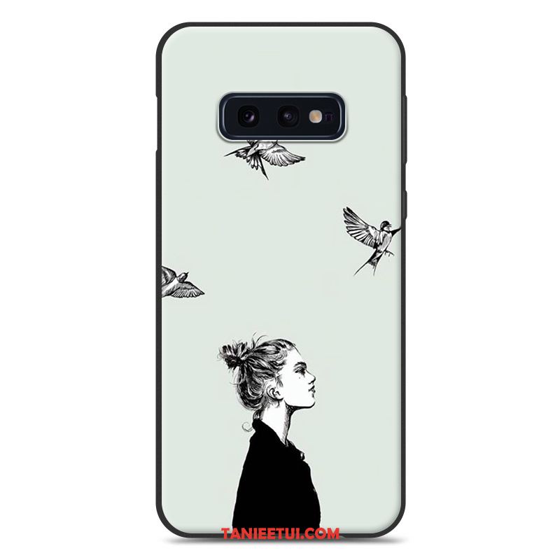 Etui Samsung Galaxy S10e Osobowość Miękki Silikonowe, Pokrowce Samsung Galaxy S10e Tendencja Wiszące Ozdoby Biały