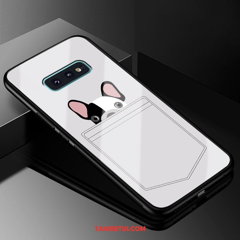 Etui Samsung Galaxy S10e Silikonowe Anti-fall Miękki, Obudowa Samsung Galaxy S10e Gwiazda Szkło Biały