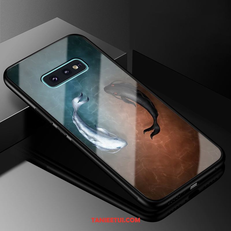 Etui Samsung Galaxy S10e Silikonowe Anti-fall Miękki, Obudowa Samsung Galaxy S10e Gwiazda Szkło Biały