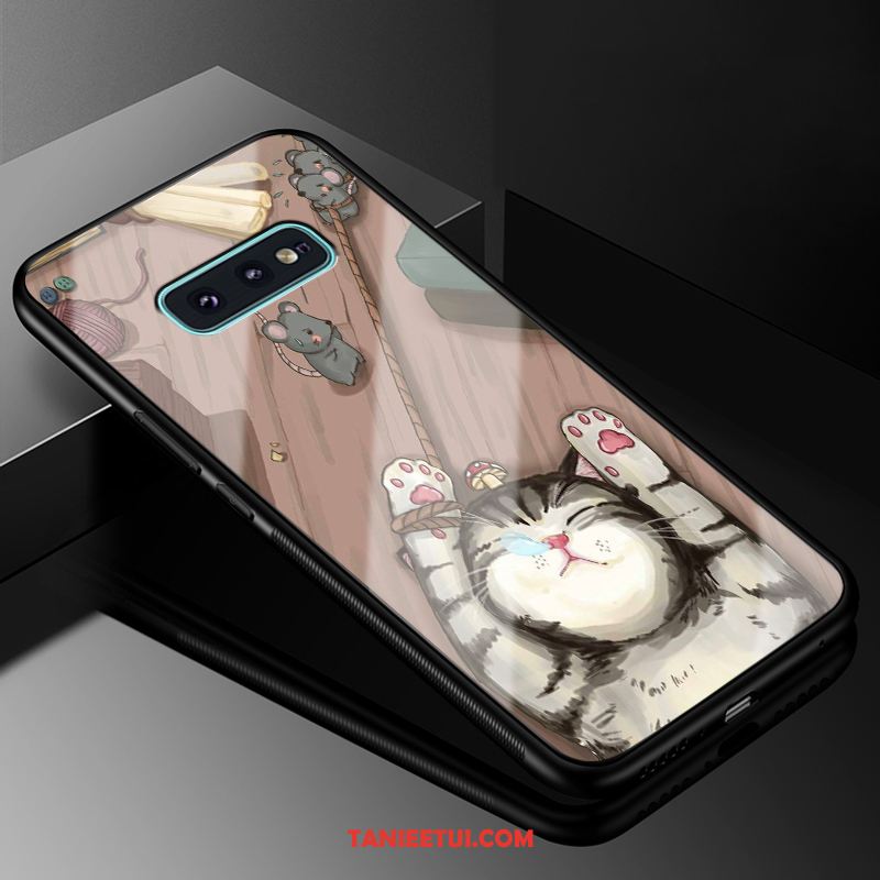 Etui Samsung Galaxy S10e Silikonowe Anti-fall Miękki, Obudowa Samsung Galaxy S10e Gwiazda Szkło Biały