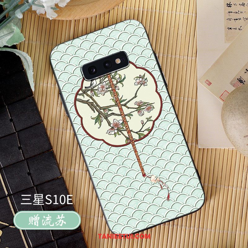 Etui Samsung Galaxy S10e Wysoki Koniec Zielony Ochraniacz, Futerał Samsung Galaxy S10e Z Frędzlami Anti-fall Wiatr