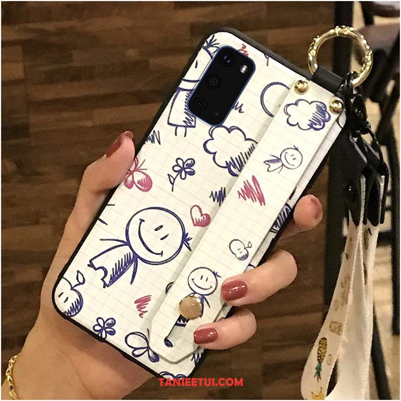 Etui Samsung Galaxy S20 Gwiazda Miękki Czarny, Obudowa Samsung Galaxy S20 Modna Marka Wspornik Telefon Komórkowy