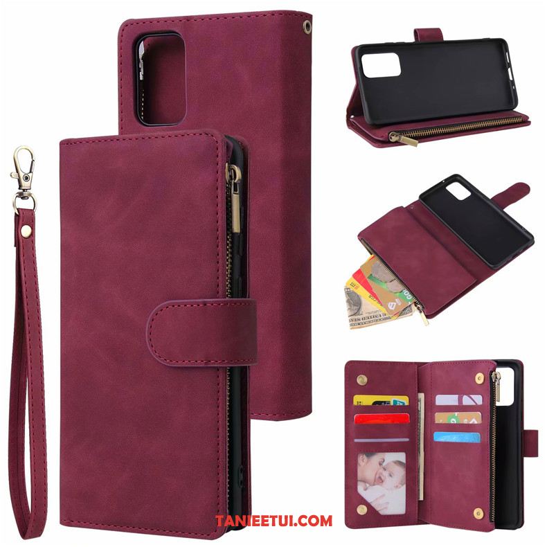 Etui Samsung Galaxy S20+ Gwiazda Portfel Karta, Futerał Samsung Galaxy S20+ Zamek Klapa Czarny