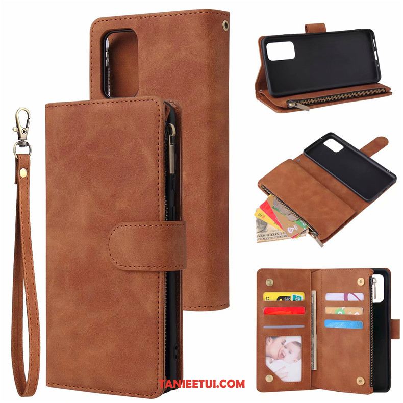 Etui Samsung Galaxy S20+ Gwiazda Portfel Karta, Futerał Samsung Galaxy S20+ Zamek Klapa Czarny