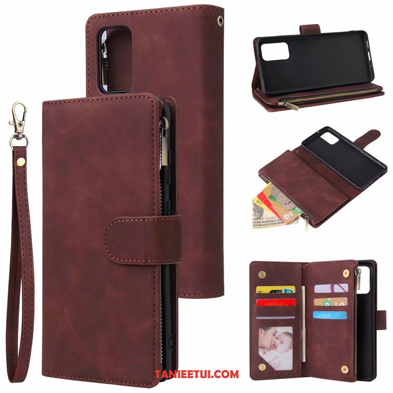 Etui Samsung Galaxy S20+ Gwiazda Portfel Karta, Futerał Samsung Galaxy S20+ Zamek Klapa Czarny