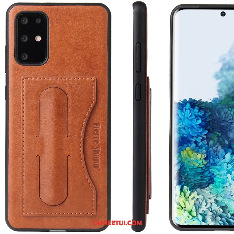 Etui Samsung Galaxy S20+ Karta Gwiazda Skórzany, Futerał Samsung Galaxy S20+ Czerwony Telefon Komórkowy Proste