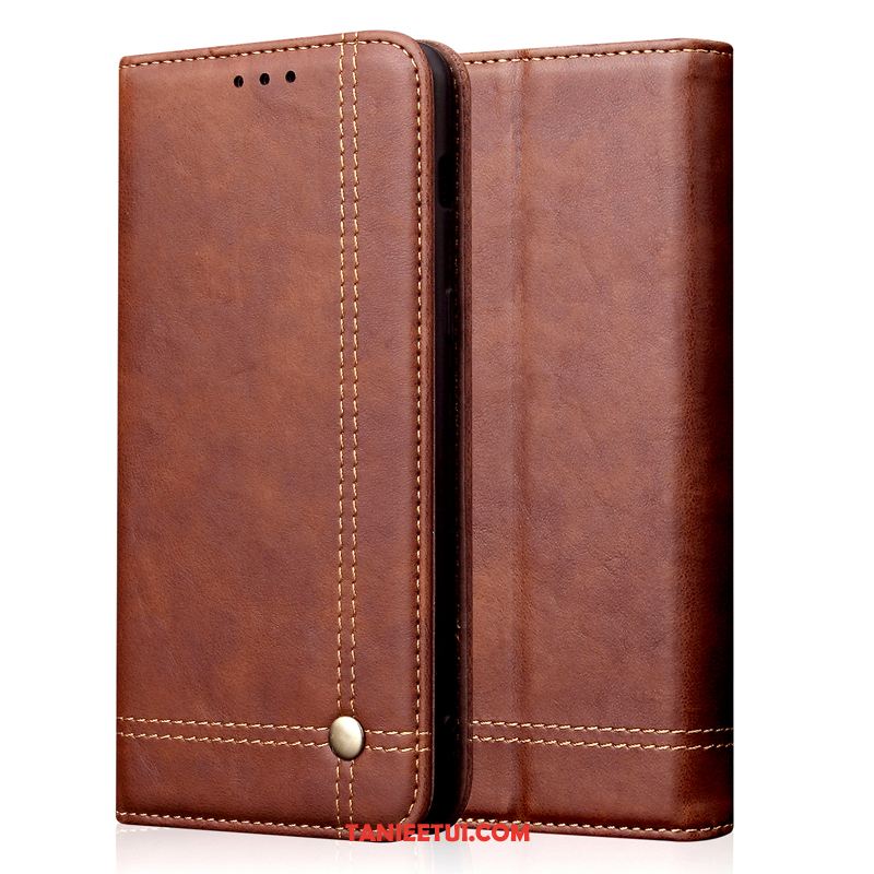 Etui Samsung Galaxy S20 Ultra Tendencja Ochraniacz Prawdziwa Skóra, Obudowa Samsung Galaxy S20 Ultra Skórzany Futerał Czerwony Gwiazda
