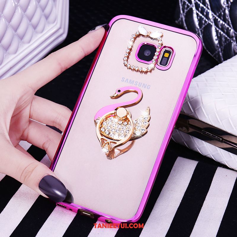 Etui Samsung Galaxy S6 All Inclusive Rhinestone Ring, Obudowa Samsung Galaxy S6 Miękki Gwiazda Ochraniacz