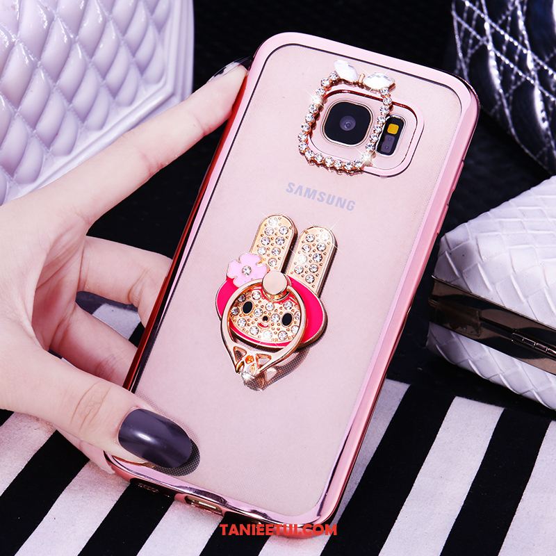 Etui Samsung Galaxy S6 All Inclusive Rhinestone Ring, Obudowa Samsung Galaxy S6 Miękki Gwiazda Ochraniacz