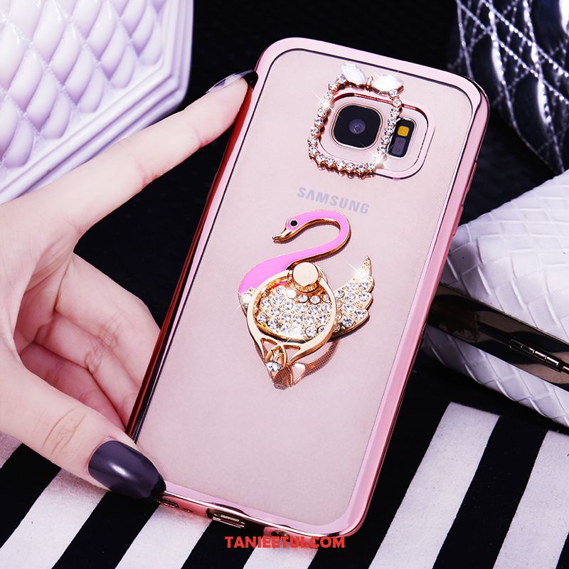 Etui Samsung Galaxy S6 All Inclusive Rhinestone Ring, Obudowa Samsung Galaxy S6 Miękki Gwiazda Ochraniacz