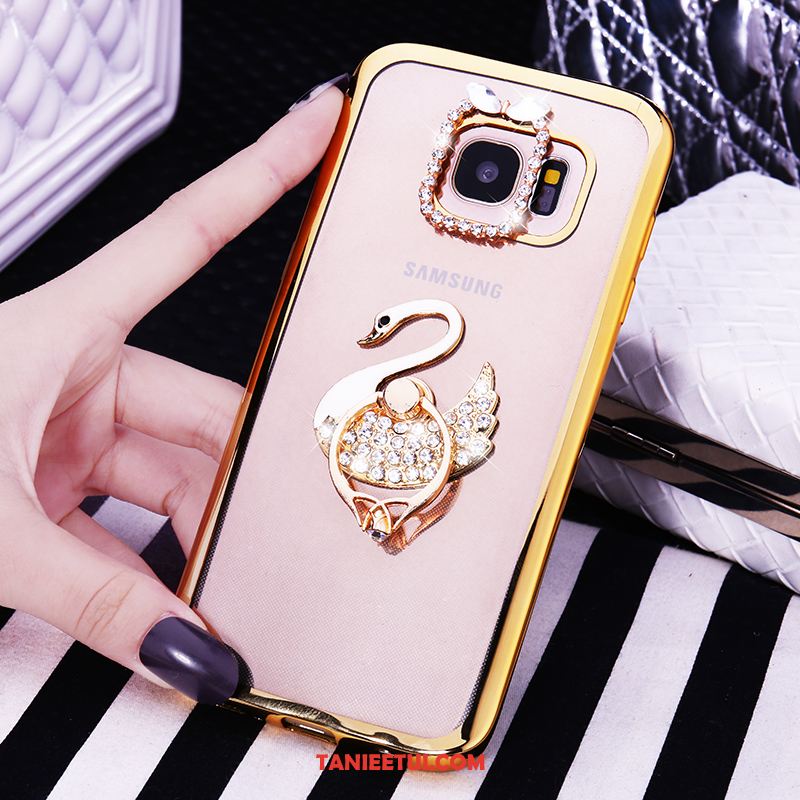 Etui Samsung Galaxy S6 All Inclusive Rhinestone Ring, Obudowa Samsung Galaxy S6 Miękki Gwiazda Ochraniacz