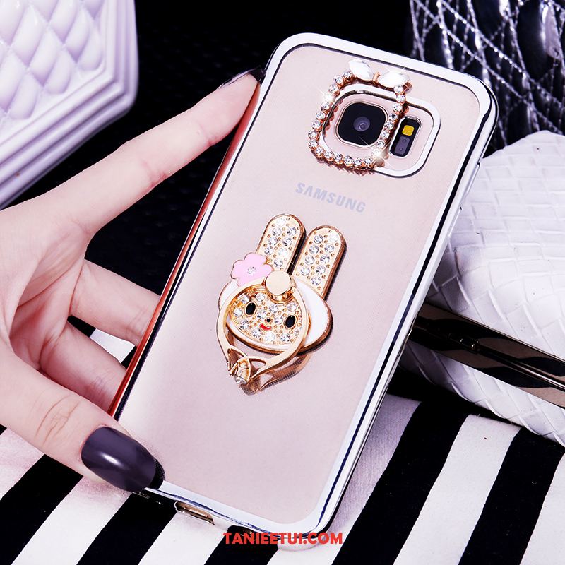 Etui Samsung Galaxy S6 All Inclusive Rhinestone Ring, Obudowa Samsung Galaxy S6 Miękki Gwiazda Ochraniacz